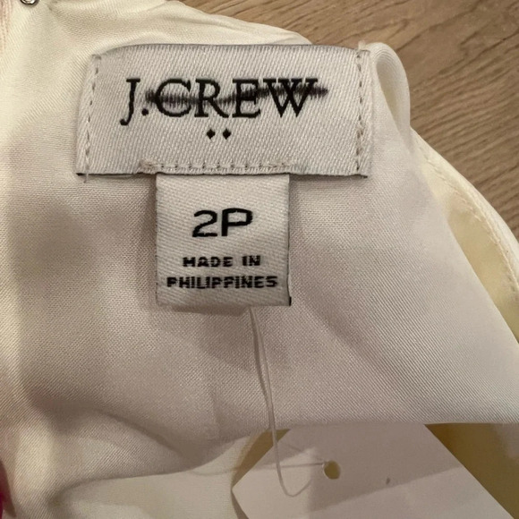 NWT  jcrew factory - Short-sleeve belted suiting dress- size 2P - Picture 4 of 6